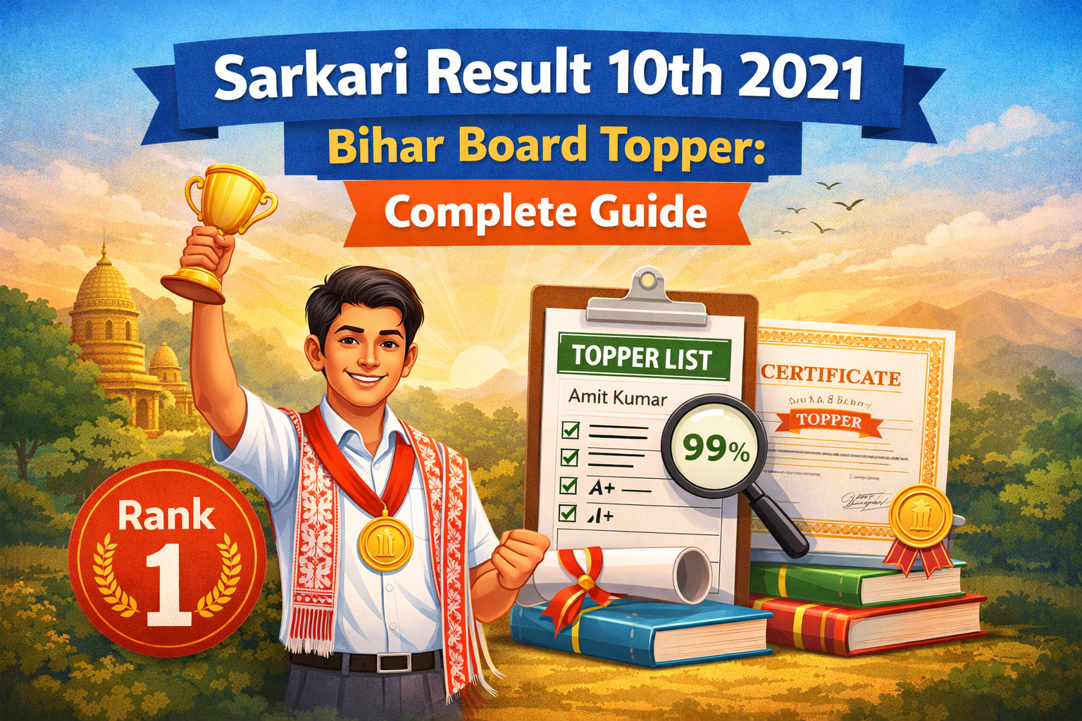 Sarkari Result 10th 2021 Bihar Board Topper: Complete Guide