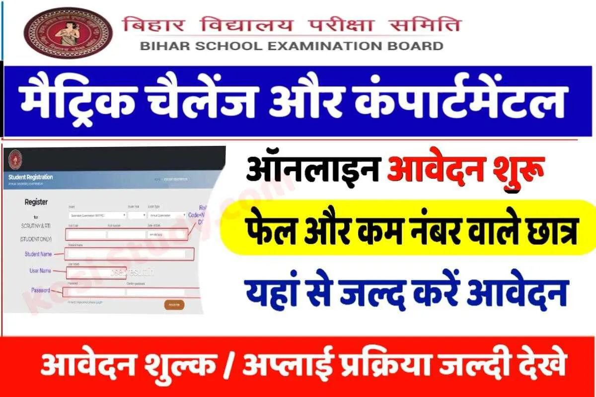 Bihar Board Compartmental Exam 2022 10th