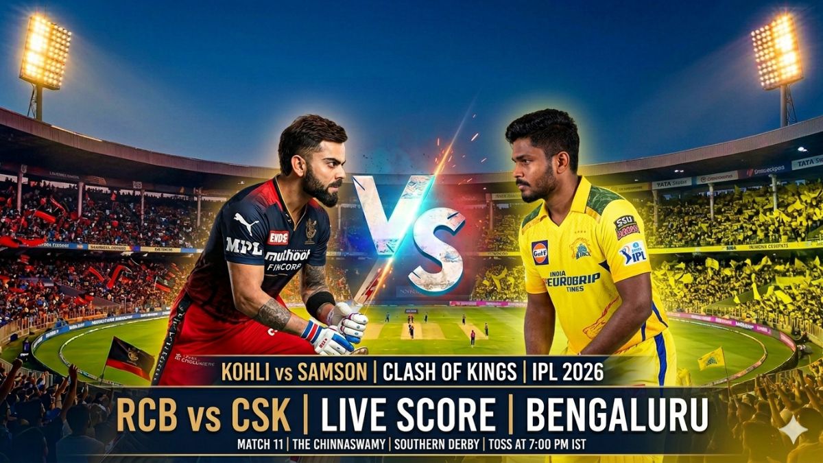 Toss Today IPL Match Live – CSK vs RCB Live Updates