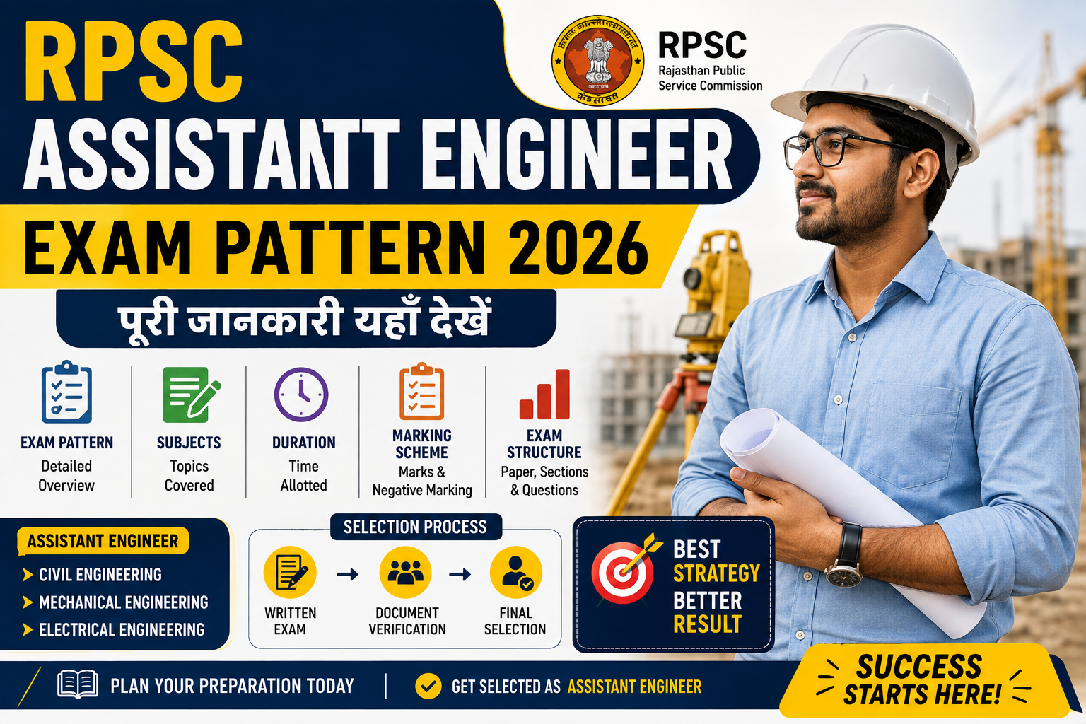 RPSC Assistant Engineer Exam Pattern 2026