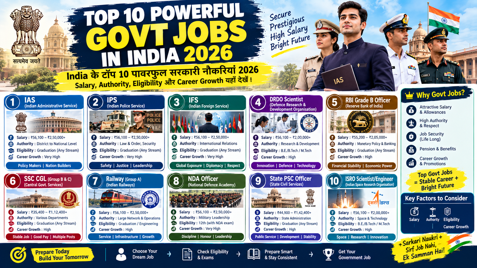 Top 10 Powerful Govt Jobs