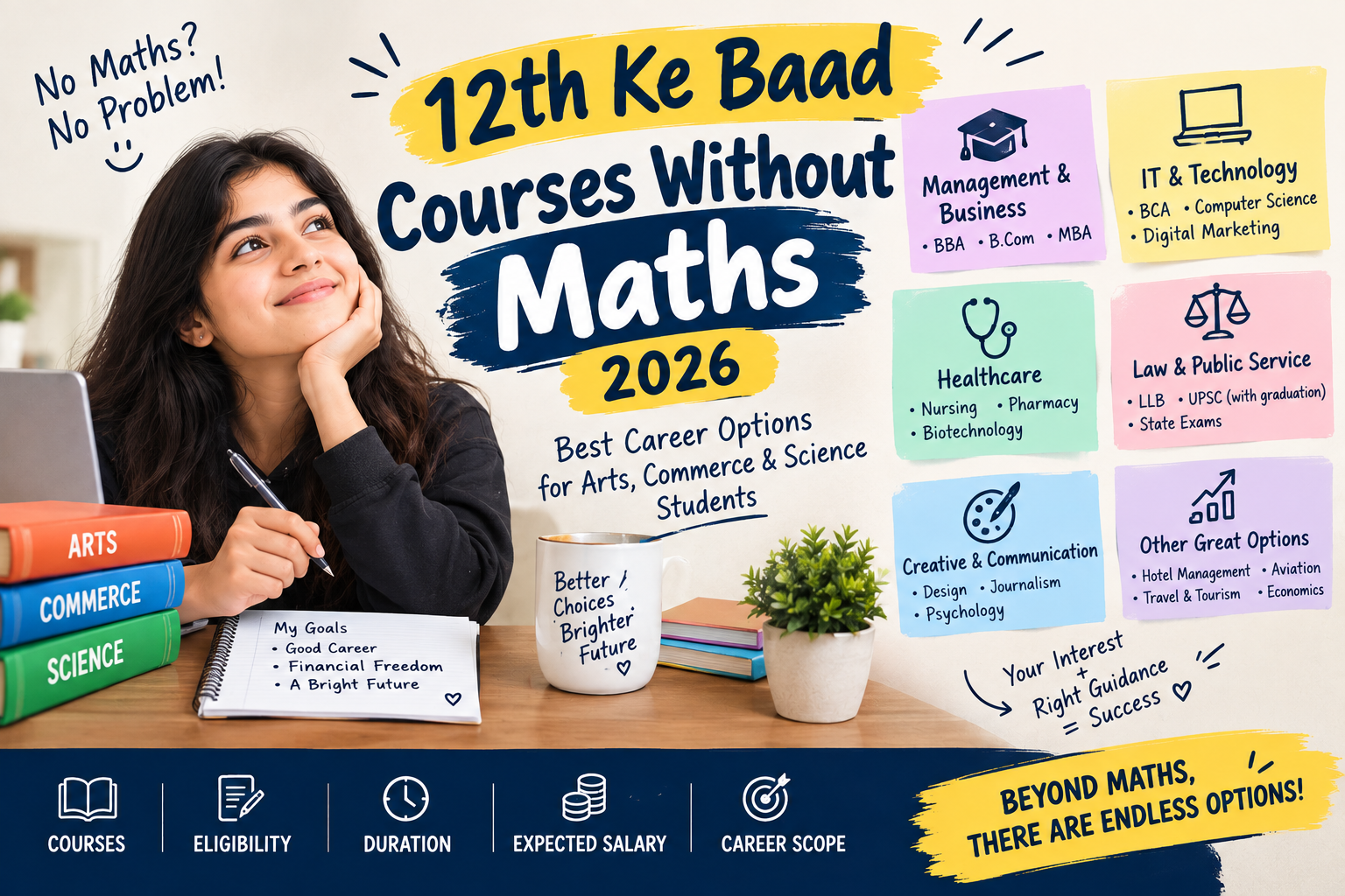 courses after 12th without maths